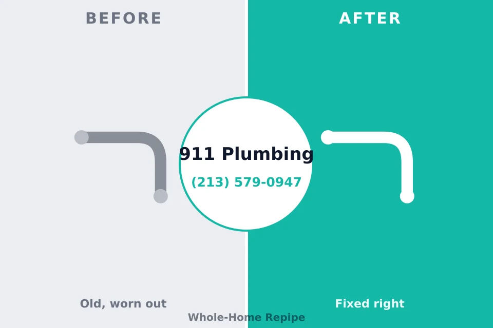 Before and after: plumbing company Jacksonville, FL